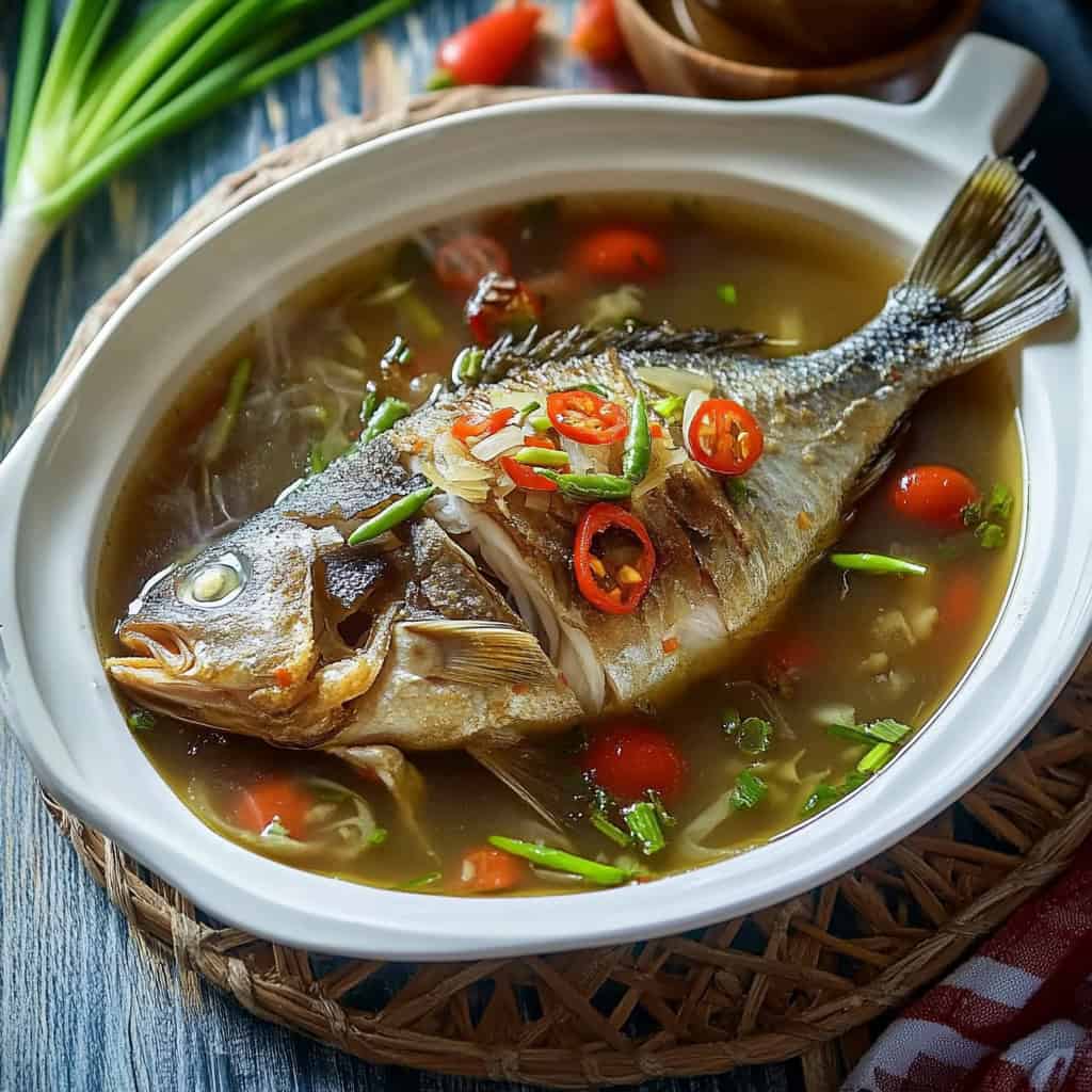 Pinangat na Isda (Filipino Sour Fish Stew)