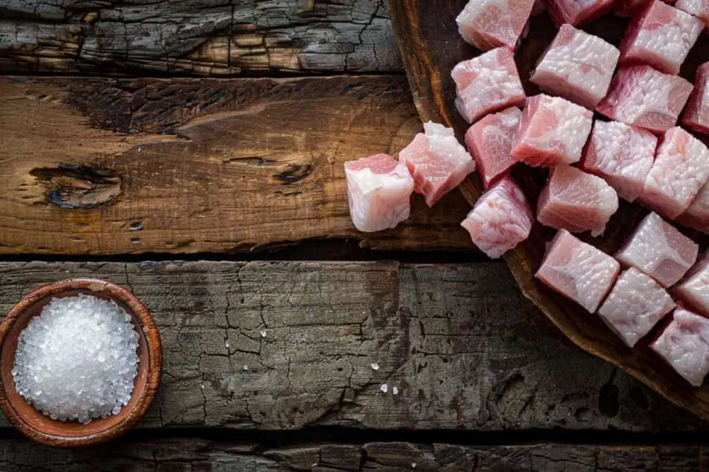 Ingredients for Pinakupsan (Visayan-Style Crispy Pork Belly)