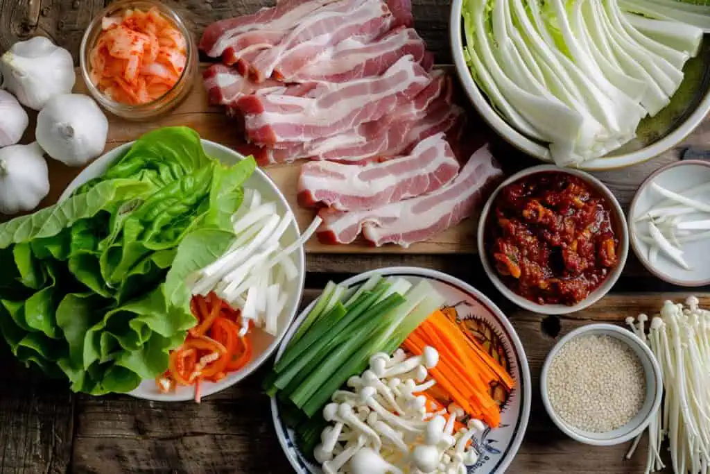 Ingredients for Filipino Home Samgyupsal Guide (Samgyupsal sa Bahay)