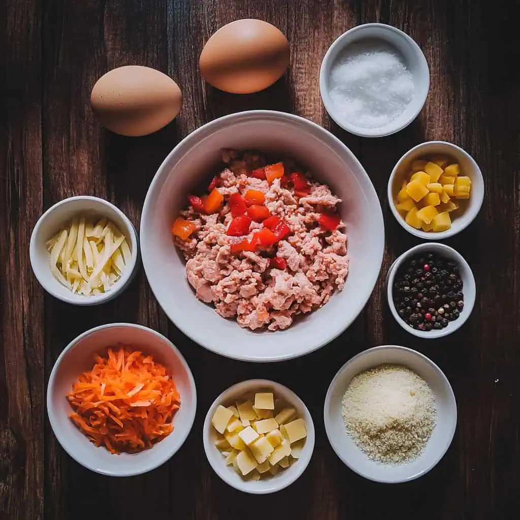 Ingredients for Chicken Embutido