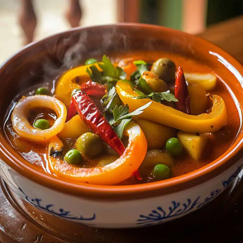 Filipino Squid Caldereta (Kalderetang Pusit)