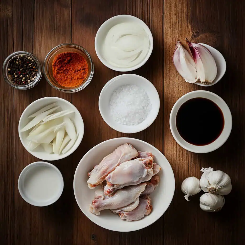 Ingredients for Tamarind Chicken Adobo (Adobong Manok sa Sampalok)