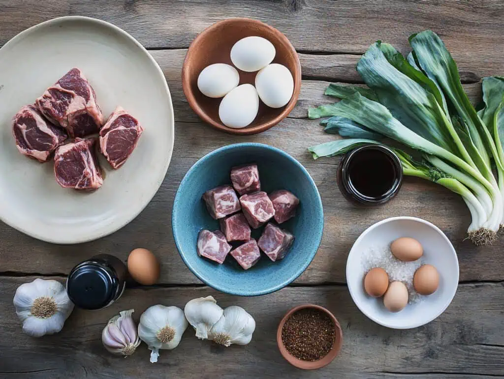 Ingredients for Camto Soup