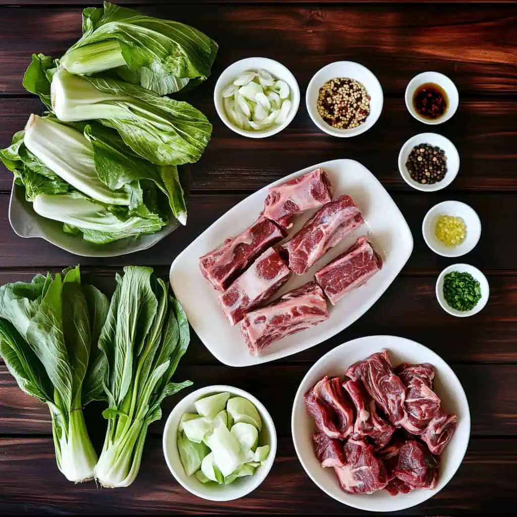Ingredients for Filipino Beef Lauya