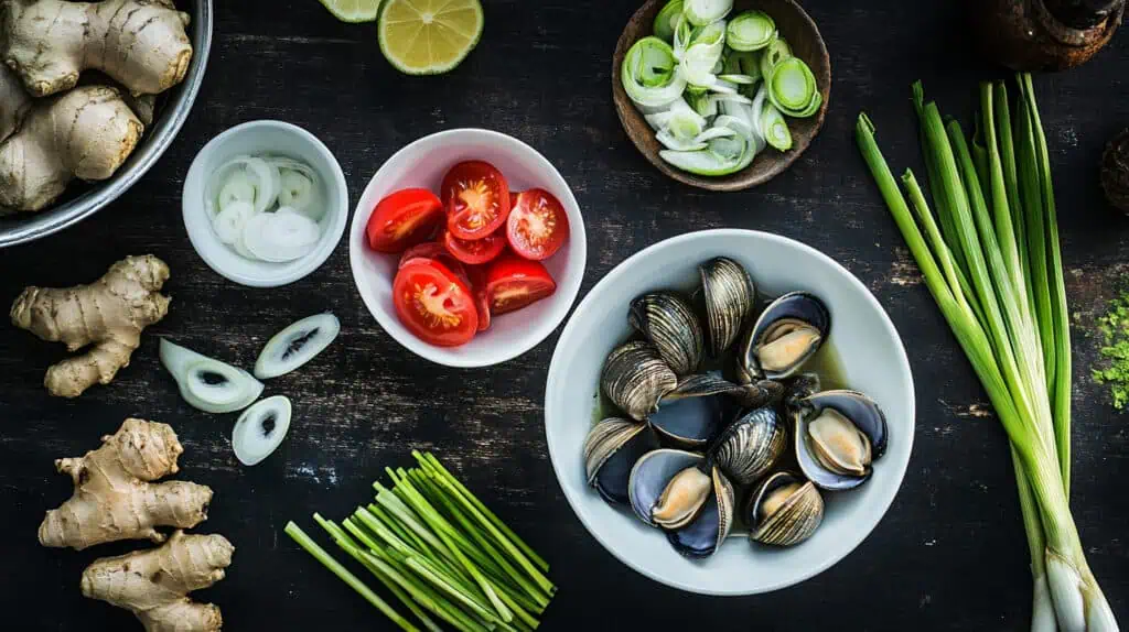 Ingredients for Davao Imbaw Soup (Clam Shell Soup)