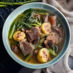 Sinigang na Baka sa Bayabas (Filipino Beef and Guava Sour Soup)