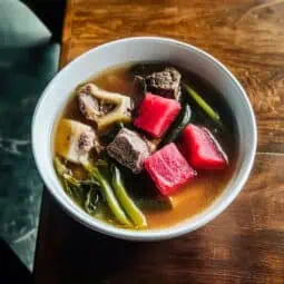 Sinigang sa Pakwan (Watermelon Tamarind Beef Soup)