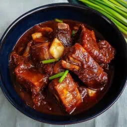 Ilonggo Pork Ribs Adobo with Atsuete (Adobong Pula)