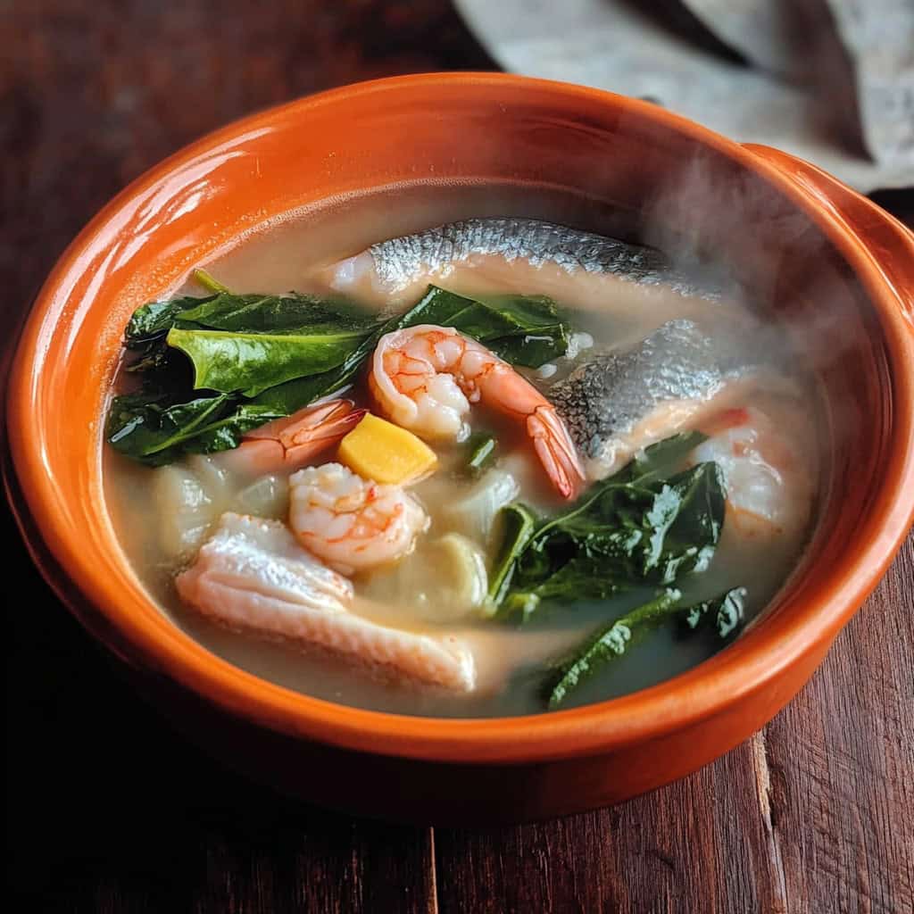 Bulanglang na Bangus at Hipon (Filipino Milkfish and Shrimp Soup)