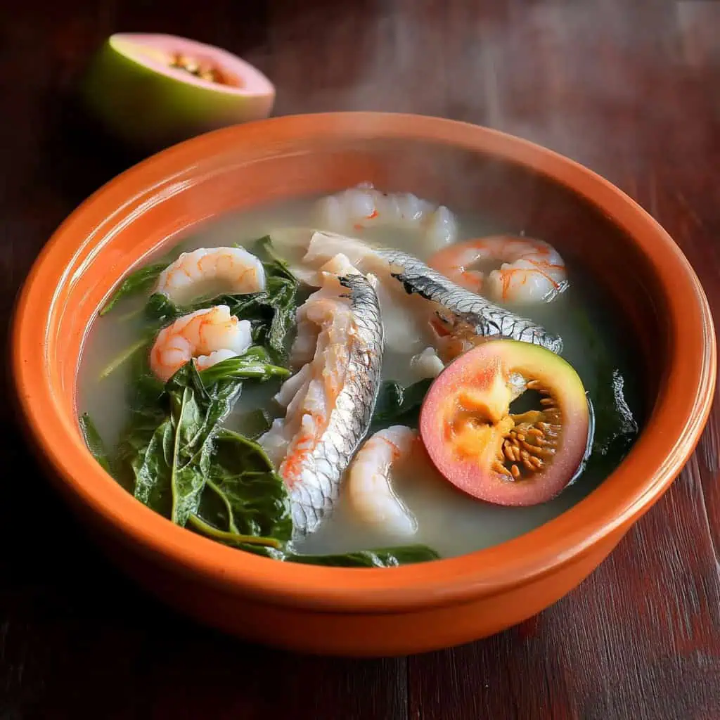 Bulanglang na Bangus at Hipon (Filipino Milkfish and Shrimp Soup)