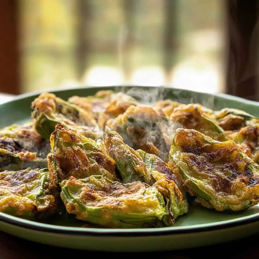 Tortang Okra (Filipino Okra Omelette)