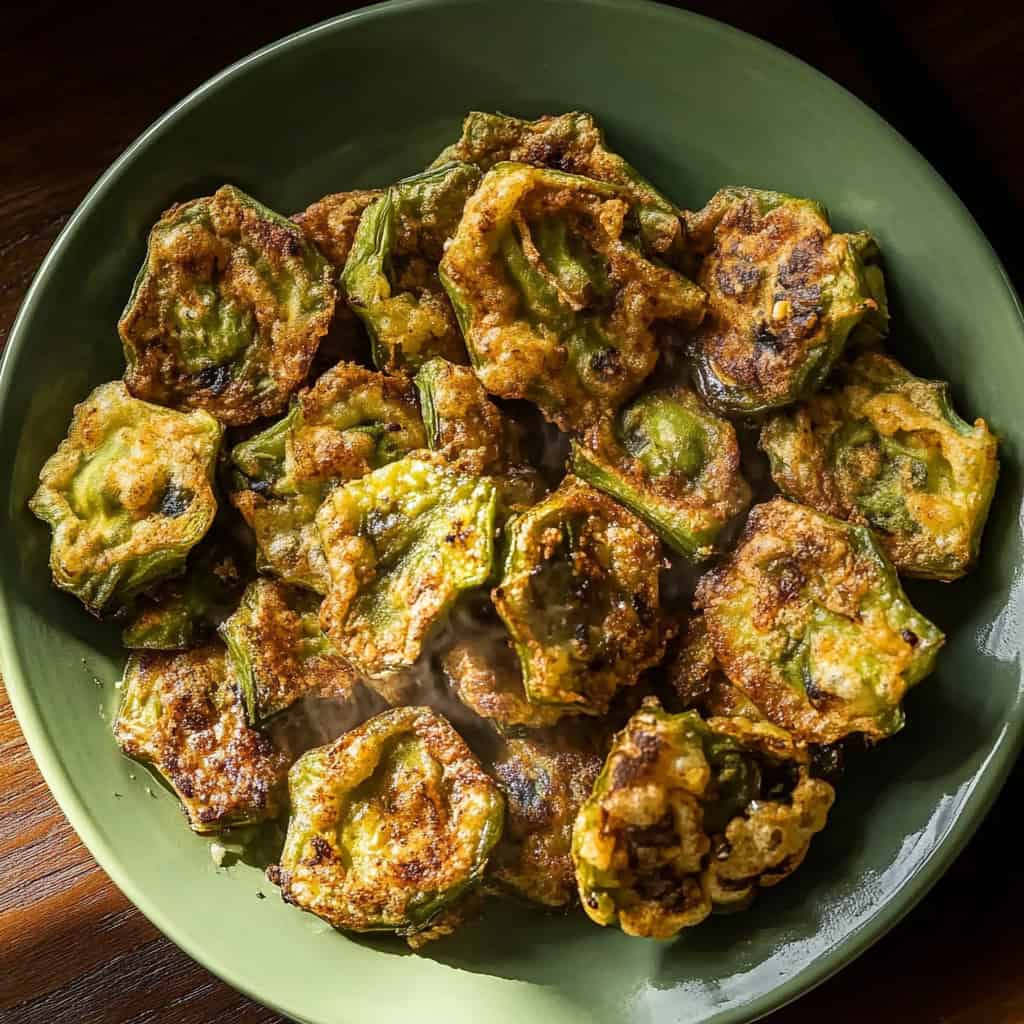 Tortang Okra (Filipino Okra Omelette)