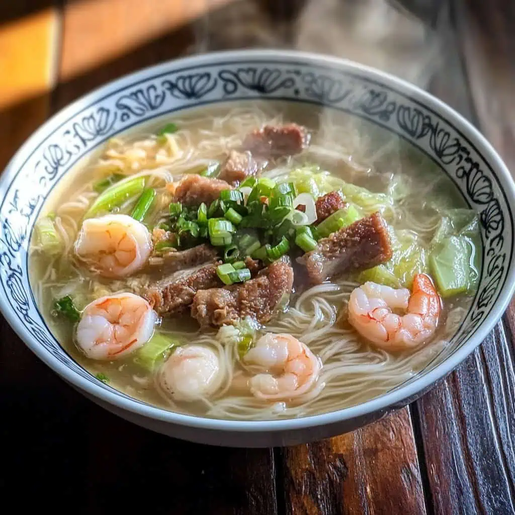 Filipino Misua Soup (Miswa)