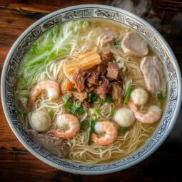 Filipino Misua Soup (Miswa)
