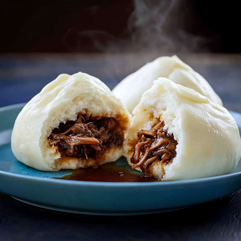 Filipino Siopao Asado (Sweet Braised Pork Steamed Buns)