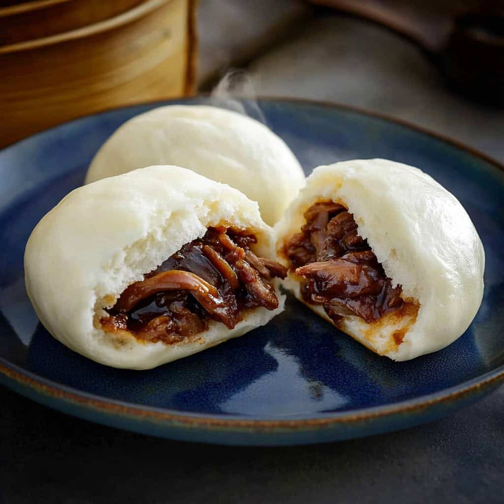 Filipino Siopao Asado (Sweet Braised Pork Steamed Buns)