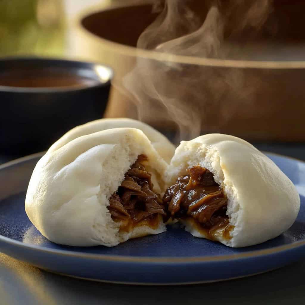 Filipino Siopao Asado (Sweet Braised Pork Steamed Buns)