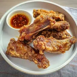 Loslos (Filipino Crispy Fried Baby Back Ribs)