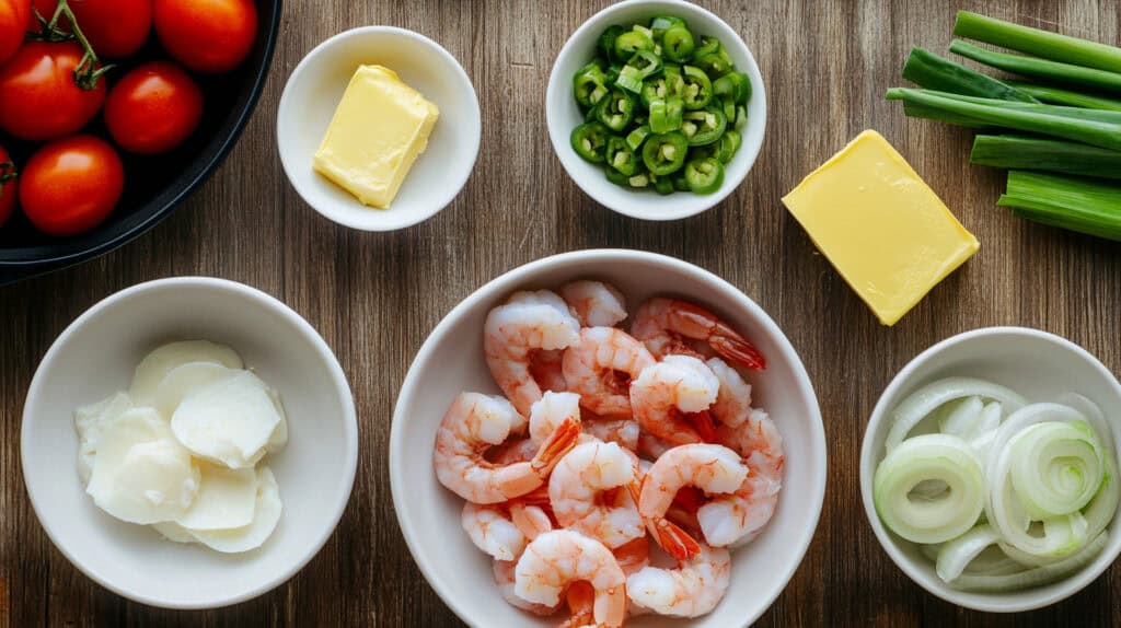 Ingredients for Shrimp Sarciado (Sarsiyadong Hipon) 
