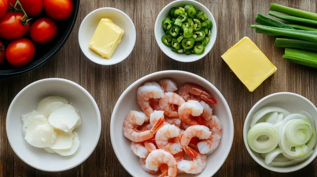 Ingredients for Shrimp Sarciado (Sarsiyadong Hipon) 