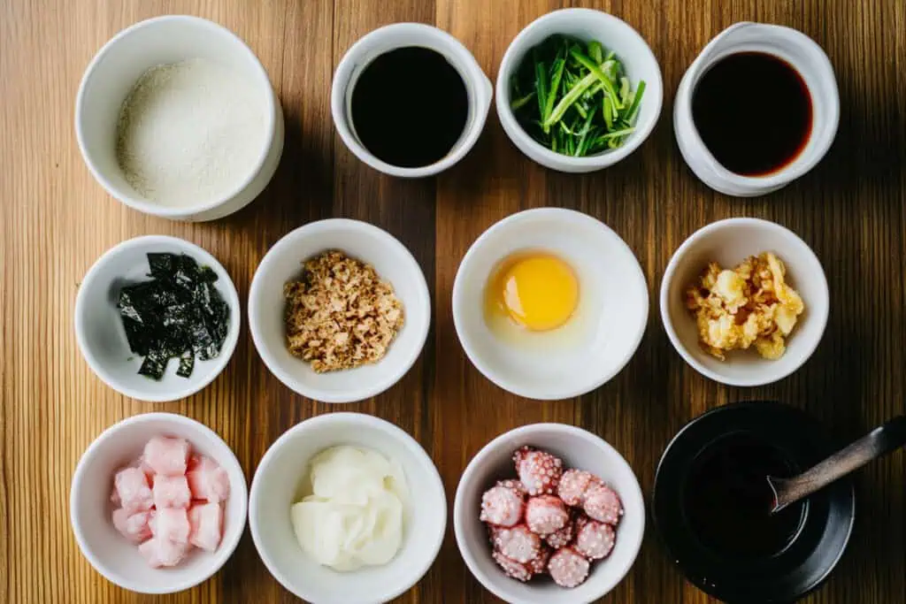 Ingredients for Filipino-Style Takoyaki Recipe