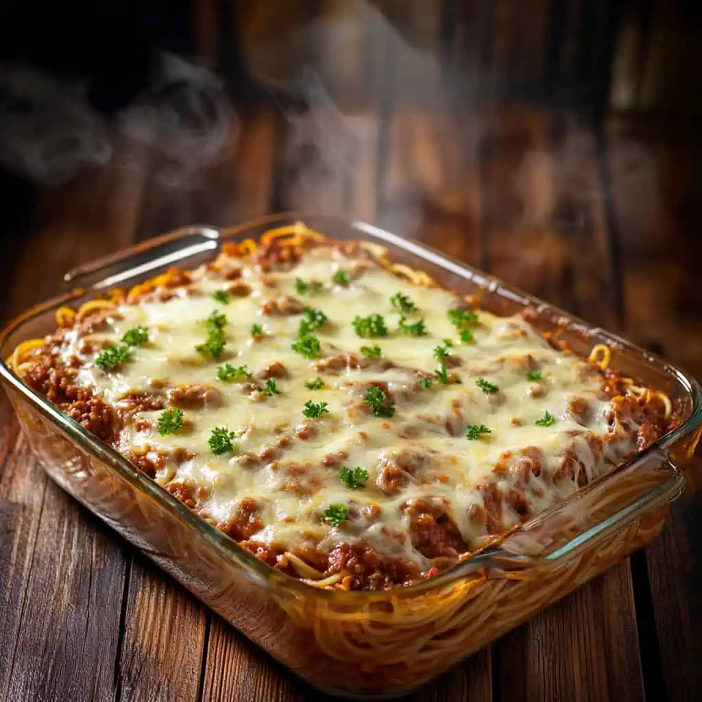 Creamy Baked Spaghetti (Filipino Style)