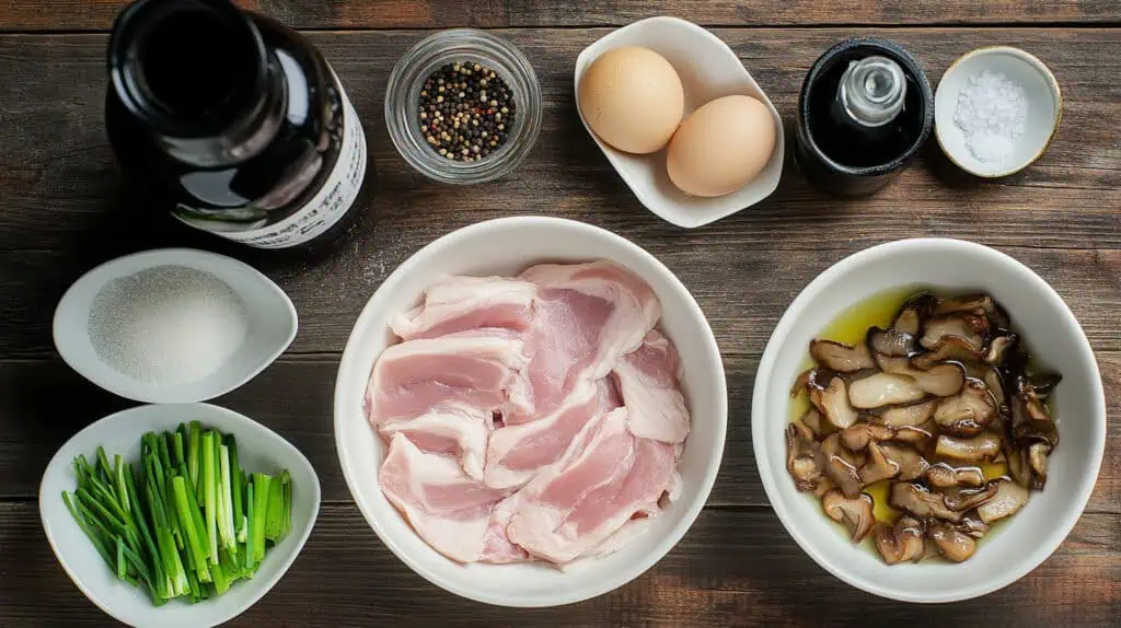 Ingredients for Authentic Chinese Maki Soup