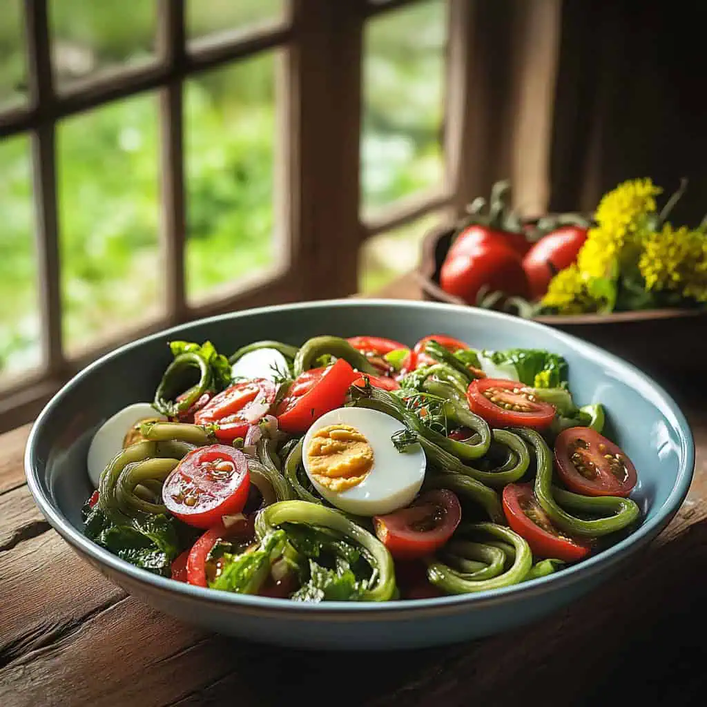 Ensaladang Pako (Filipino Fiddlehead Fern Salad)