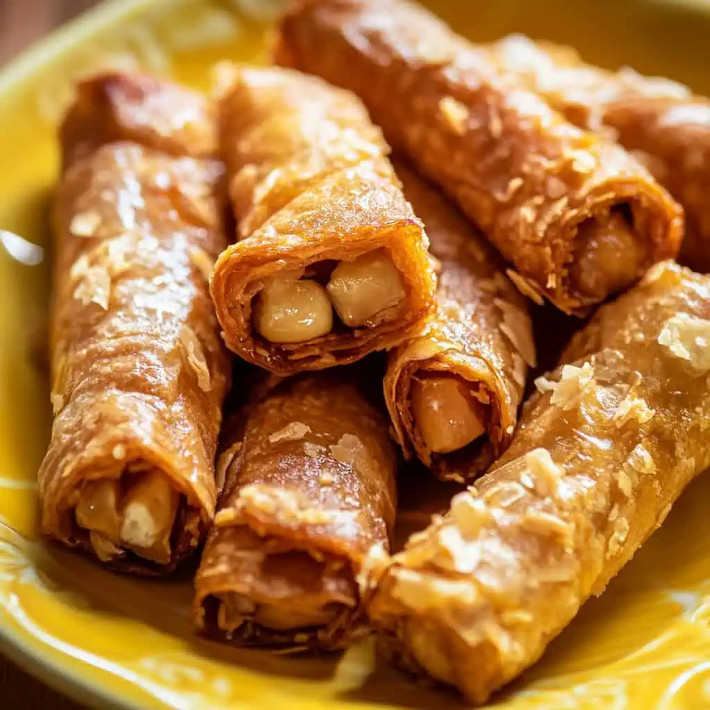 Turones de Mani (Filipino Peanut Rolls)