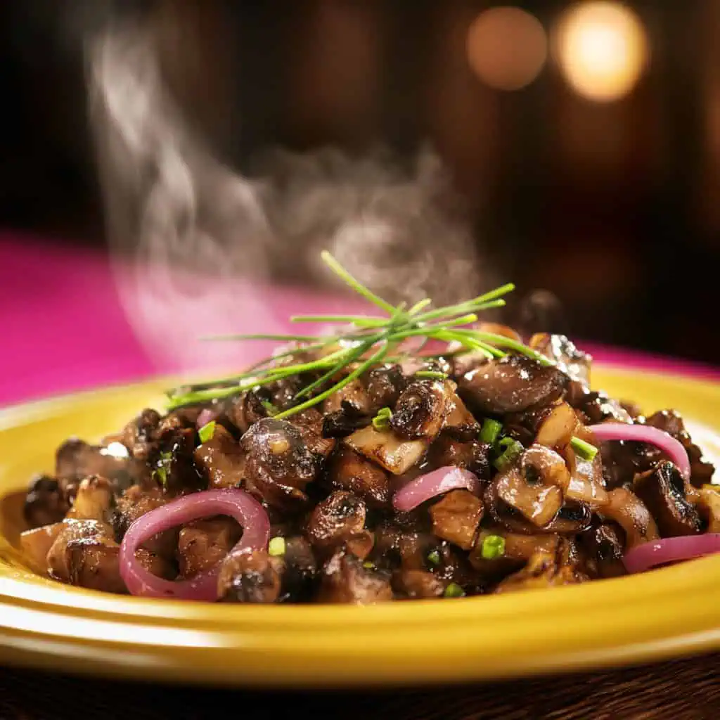 Authentic Mushroom Sisig 