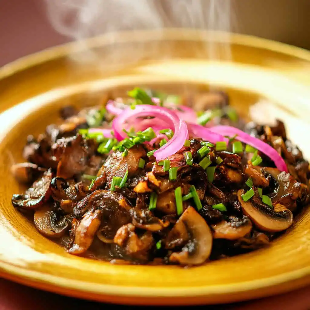 Authentic Mushroom Sisig 