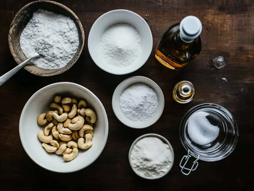 Ingredients for Filipino-Style Cashew Marzipan Balls Recipe