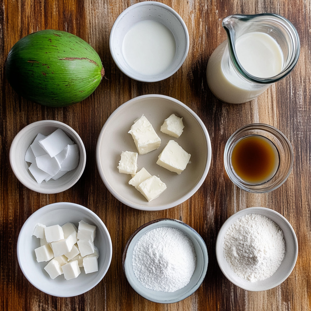 Ingredients for Authentic Vegan Buko Pie