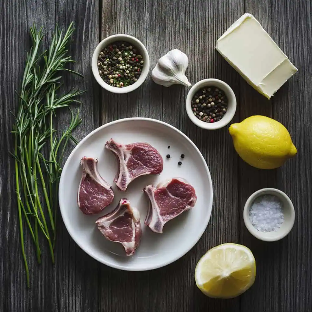 Ingredients for Rosemary-Crusted Goat Chops Recipe