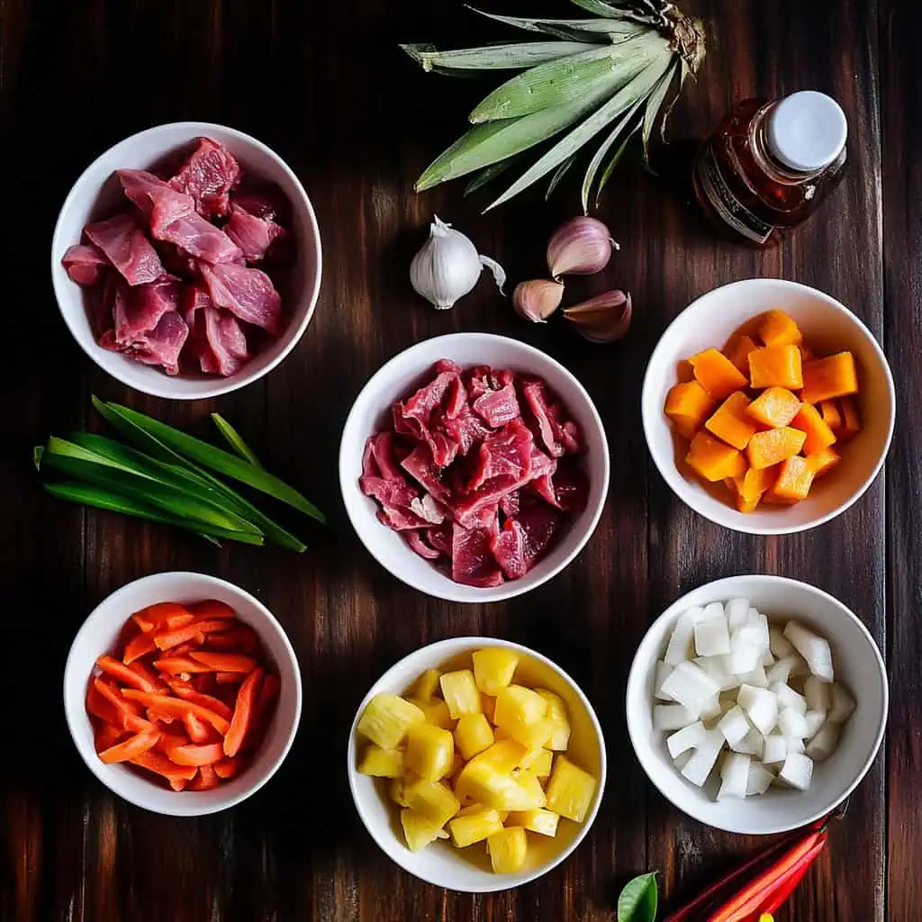 Ingredients for Authentic Visayan Paklay 