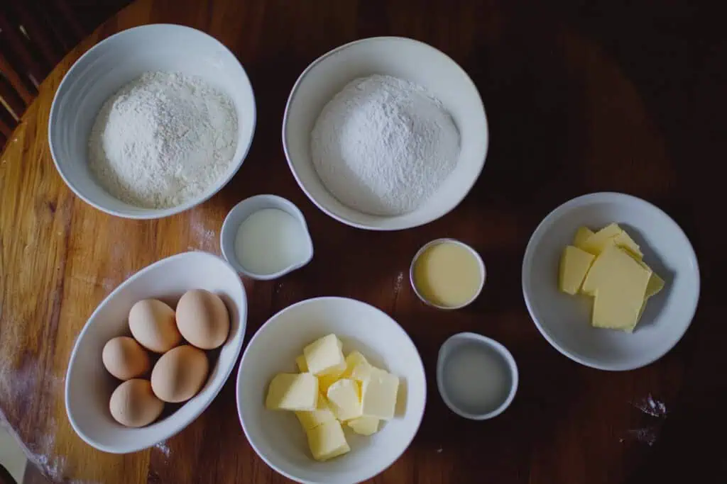 Ingredients for Classic Filipino Egg Pie