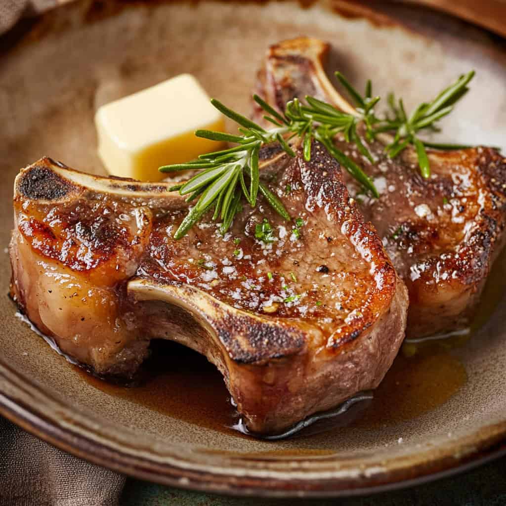 Rosemary-Crusted Goat Chops Recipe