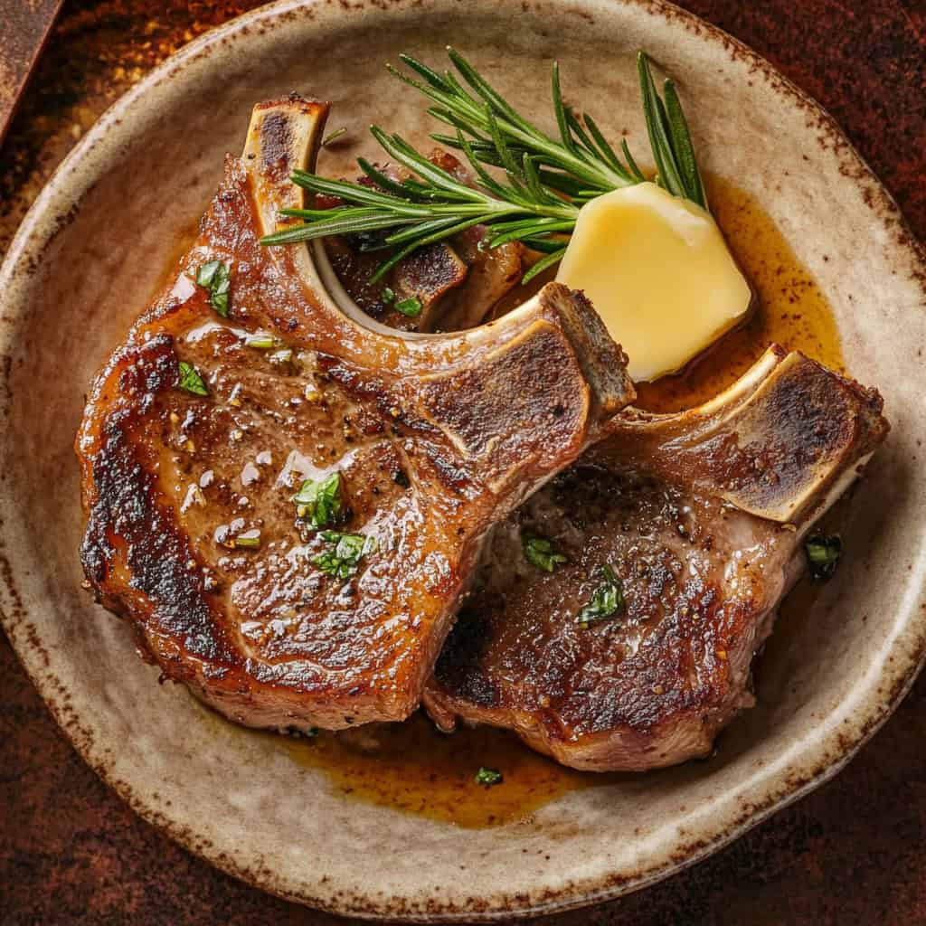 Rosemary-Crusted Goat Chops Recipe