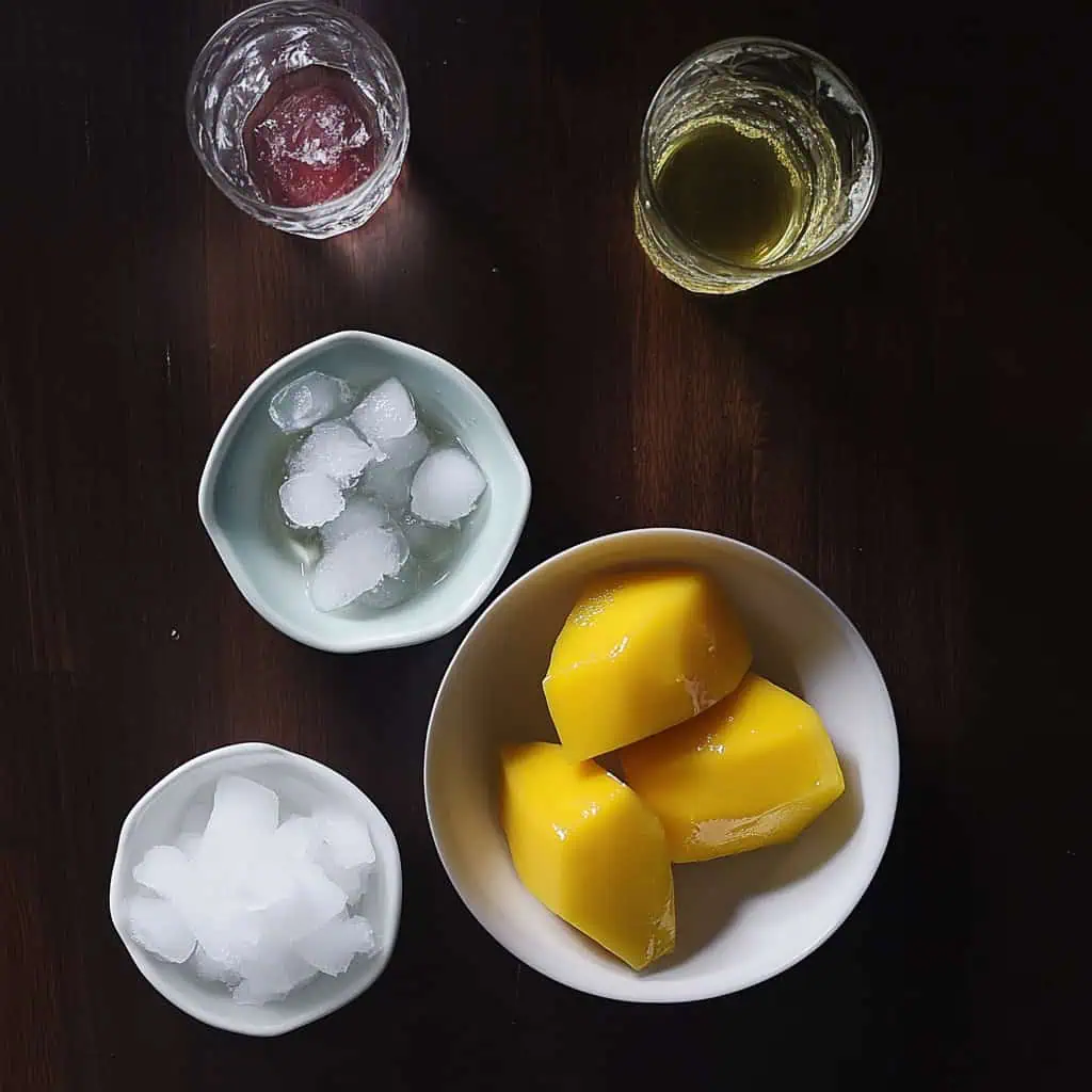 Ingredients for Filipino Mango Shake