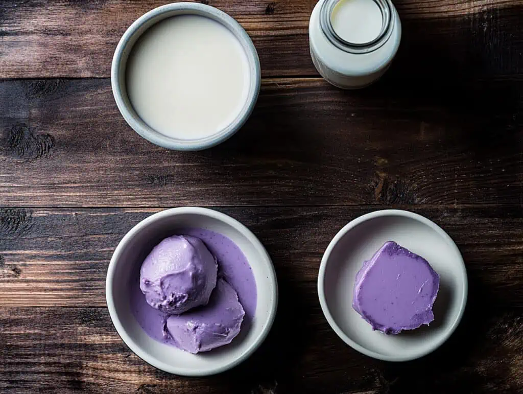 Ingredients for Ube Milk Recipe (Gatas na Ube)