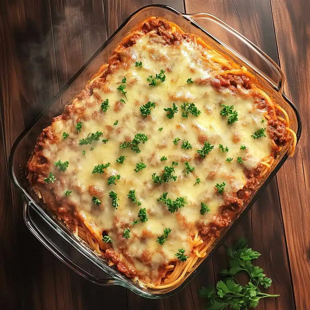 Creamy Baked Spaghetti (Filipino Style)