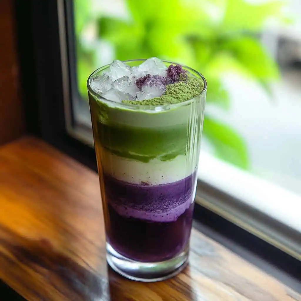 Ube Matcha Latte Recipe