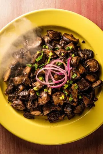 Authentic Mushroom Sisig