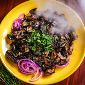 Authentic Mushroom Sisig