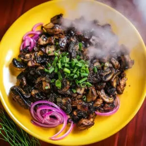 Authentic Mushroom Sisig