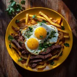Chilean Chorrillana (Bistec a la Chorrillana)