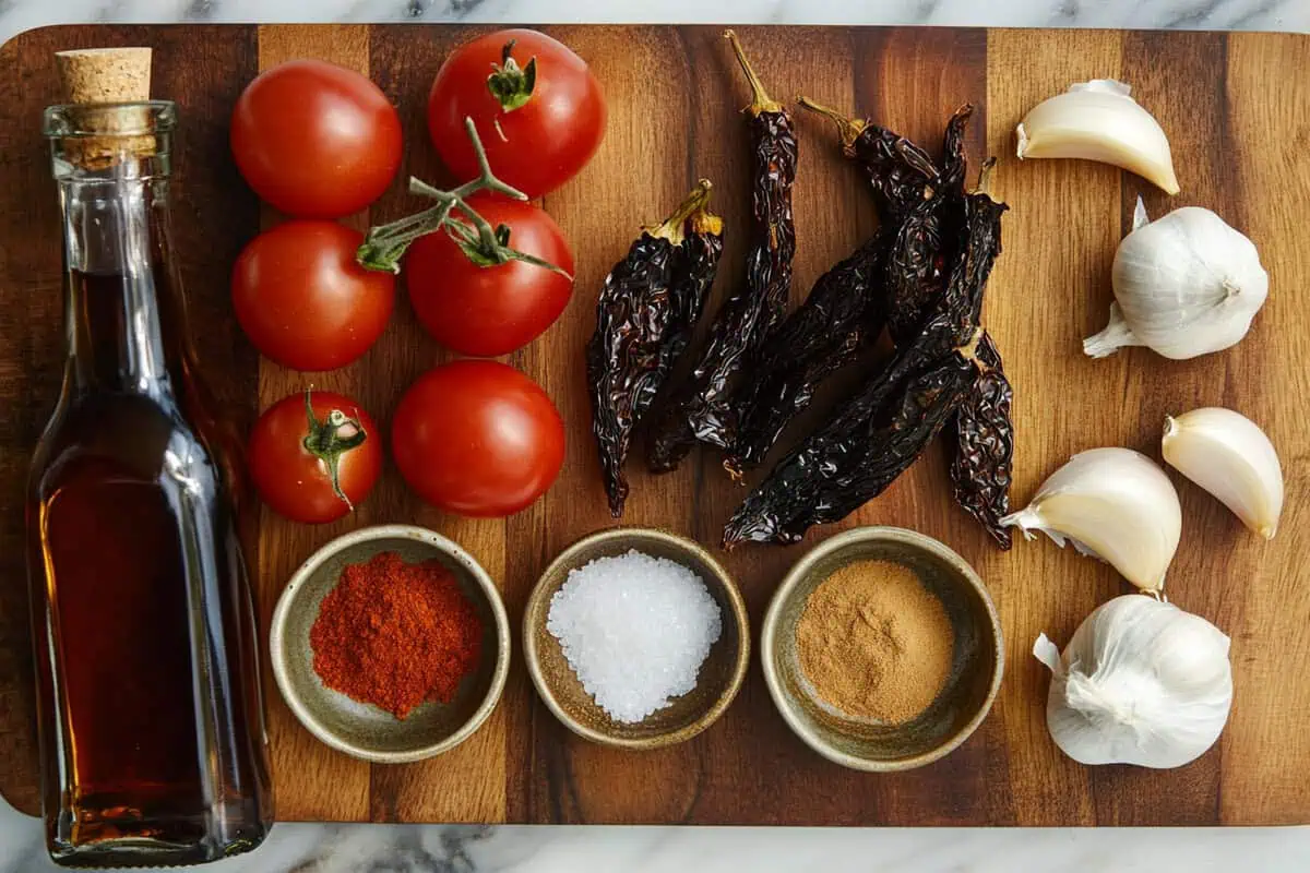Ingredients for Homemade Adobo Sauce