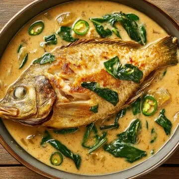 Ginataang Tilapia (Filipino Coconut Milk Fish Stew