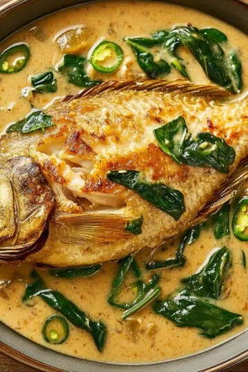 Ginataang Tilapia (Filipino Coconut Milk Fish Stew