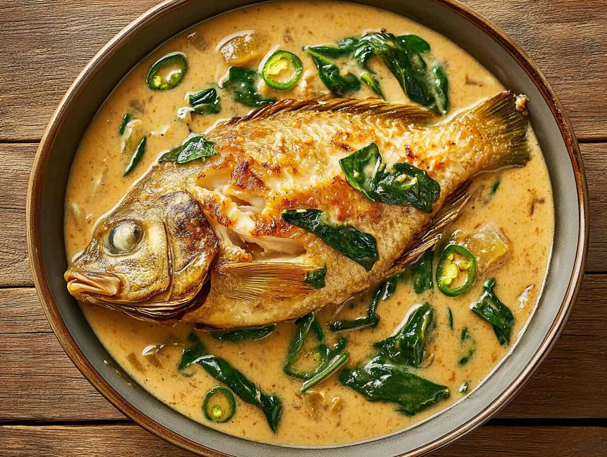 Ginataang Tilapia (Filipino Coconut Milk Fish Stew
